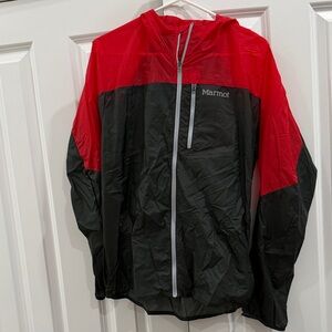 Marmot Men's Windbreaker in Red and Black